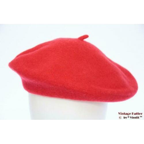 Alpino Baret zwart rood beige of donker blauw vilt 54-59 new