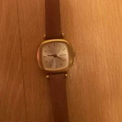 Komono moneypenny horloge roségoud met bruine band