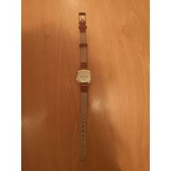 Komono moneypenny horloge roségoud met bruine band