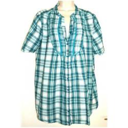Yessica zomer blouse turquoise maat 48/50