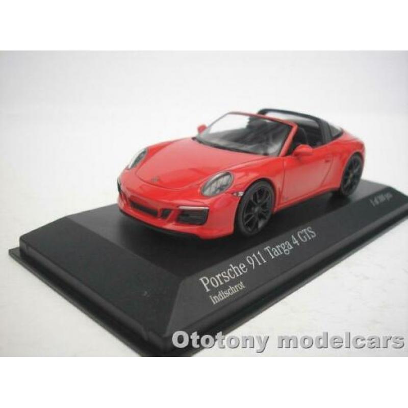 Porsche 911 Targa 4 GTS 2016 Rood 1/43 Minichamps
