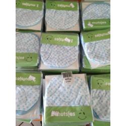 Pakket nieuwe blauwe baby mutsen
