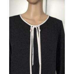 D786 Rinascimento maat M=38/40 blouse top zwart/wit