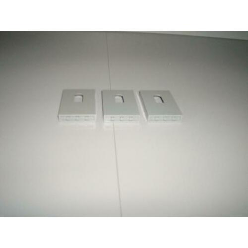 3 Lego Rots/Muur/Deur/Raam (32) GRIJS in perfecte staat!!