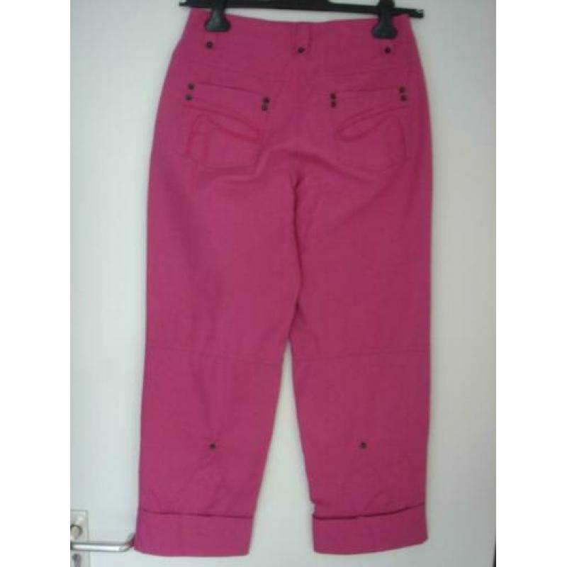 Roze lange broek maat 38