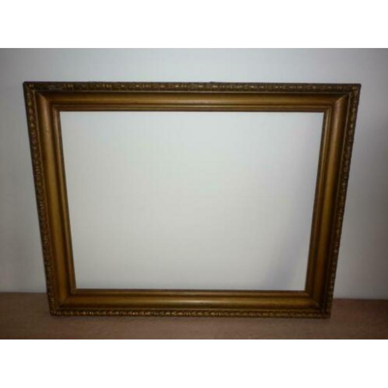 mooie goudkleurige kader 58x73 cm/48x63 cm