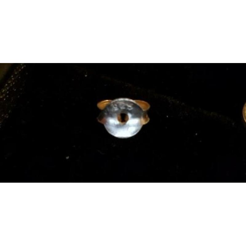 Simpele cirkels, rondjes. Oorbellen oorstekertjes zilver