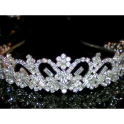 Tiara kroon Swarovski kristallen