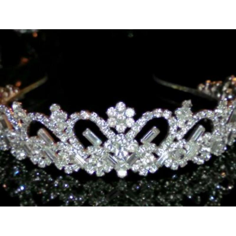 Tiara kroon Swarovski kristallen