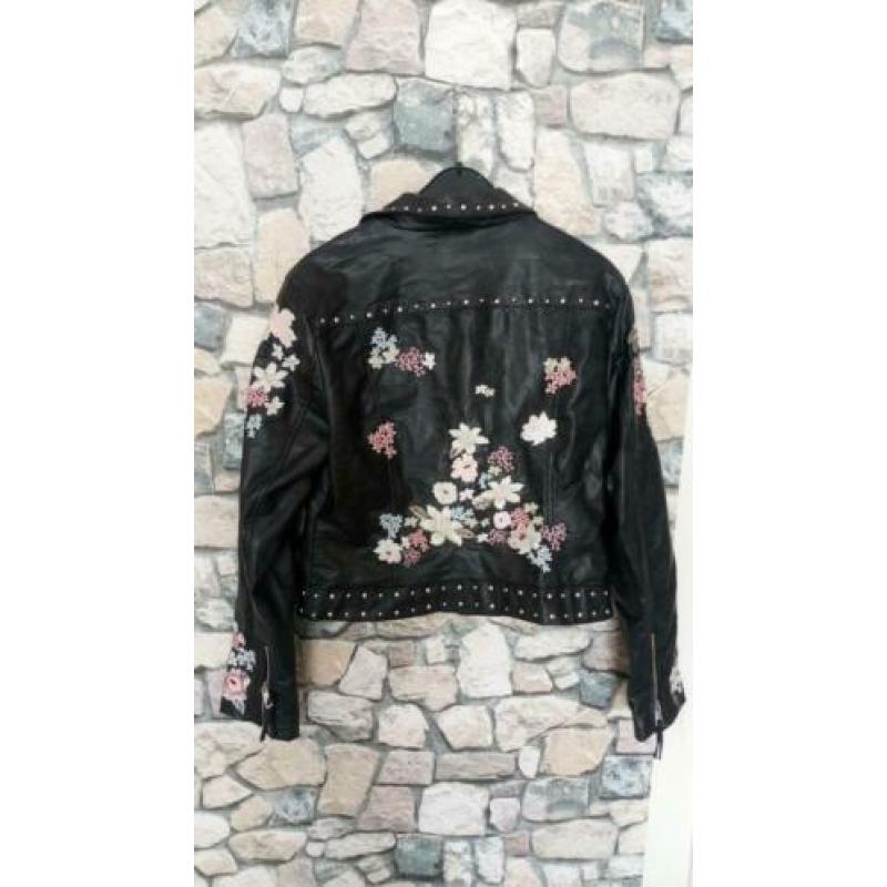 Leren jas maat 38