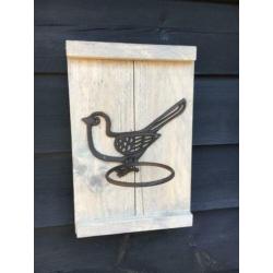 Tuindecoratie op steigerhout