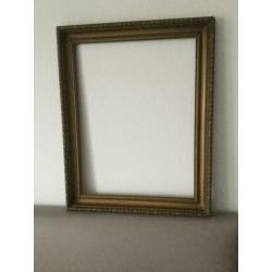 mooie goudkleurige kader 58x73 cm/48x63 cm