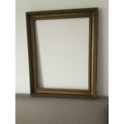 mooie goudkleurige kader 58x73 cm/48x63 cm