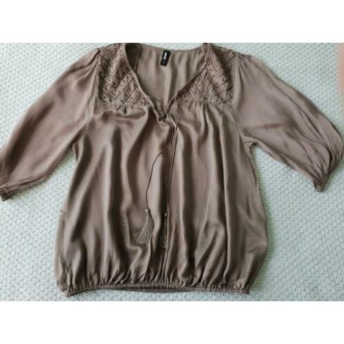 Blouse tape kleur mt. S eksept van shoeby z.g.a.n
