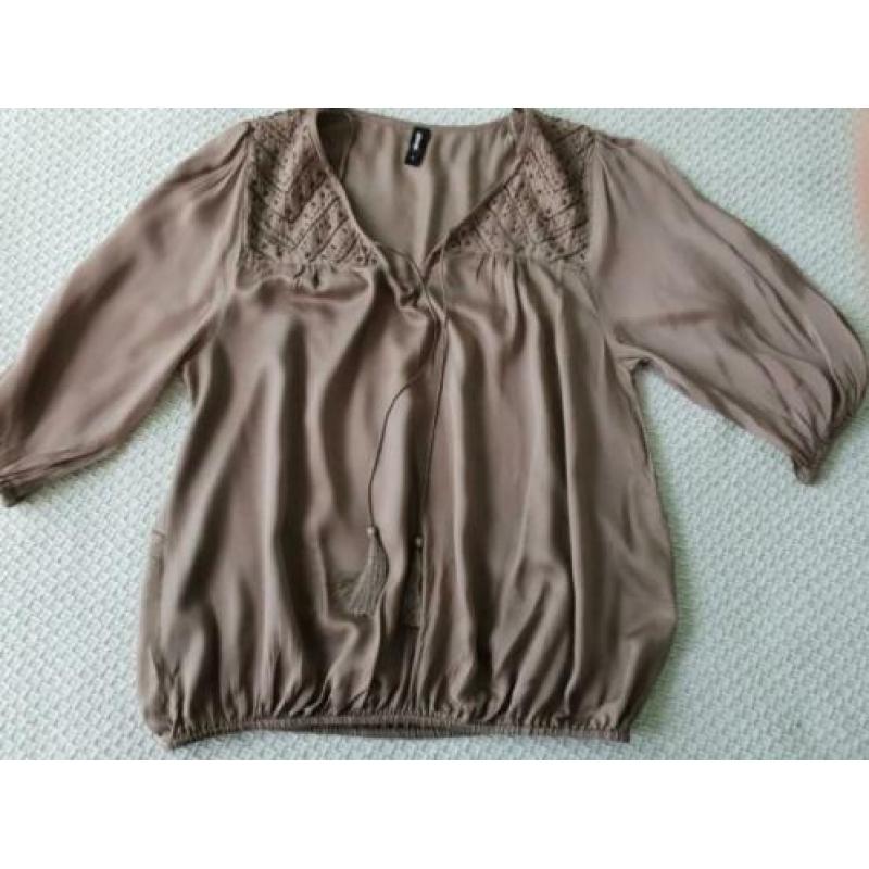 Blouse tape kleur mt. S eksept van shoeby z.g.a.n