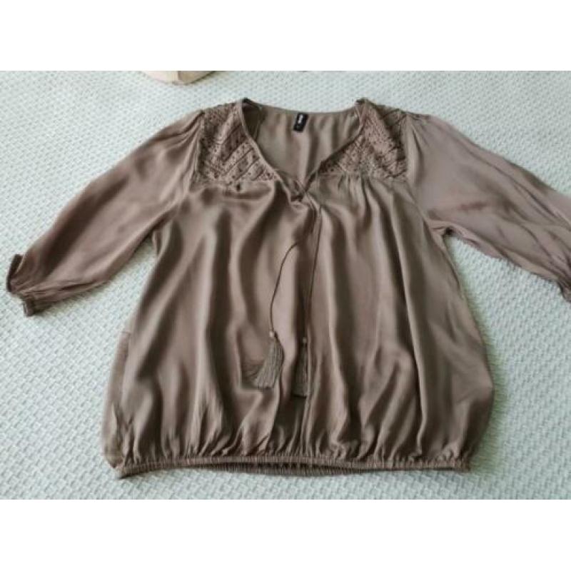 Blouse tape kleur mt. S eksept van shoeby z.g.a.n