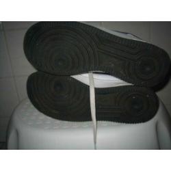 NIKE AIR FORCE ONE wit met zwart sneakers mt 38