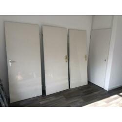 Stevige opdek deuren links en rechts draaiend 201cm hoog