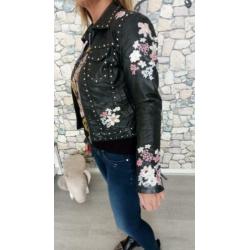 Leren jas maat 38