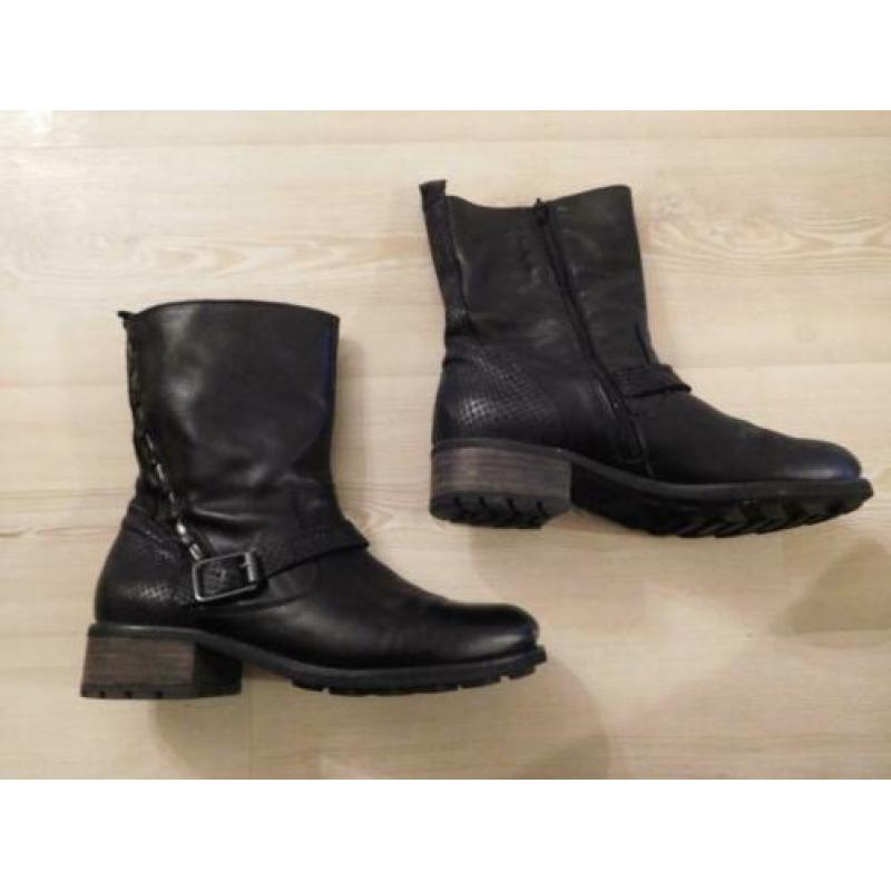 GAVE Via Vai Viavai cowboy/western/biker laarsjes leer mt 40