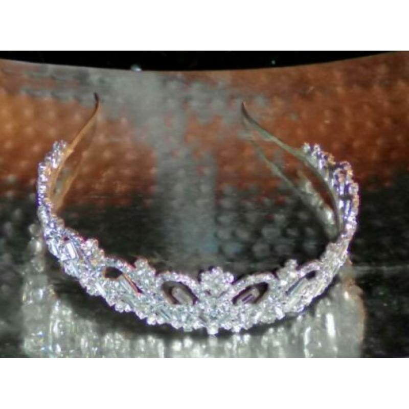 Tiara kroon Swarovski kristallen
