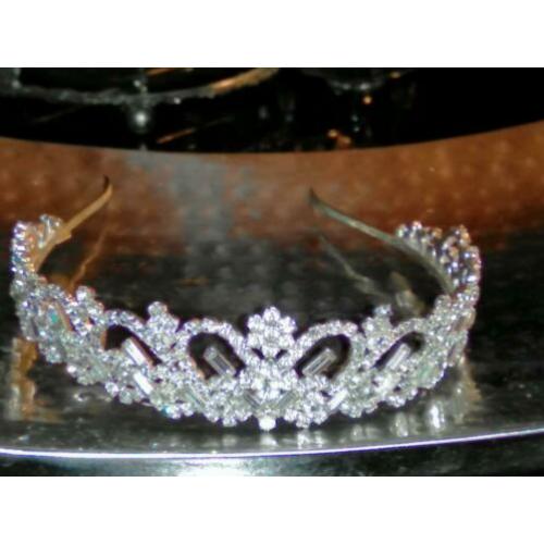 Tiara kroon Swarovski kristallen