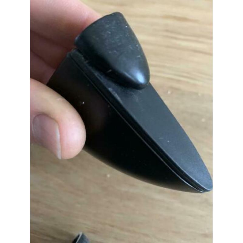 Metalen glasplaat / plank dragers mat zwart