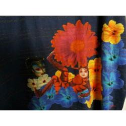 Desigual jurk circ du soleil maat xl valt als 42