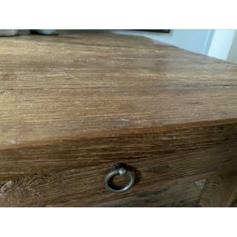 Oude teak salon tafel.