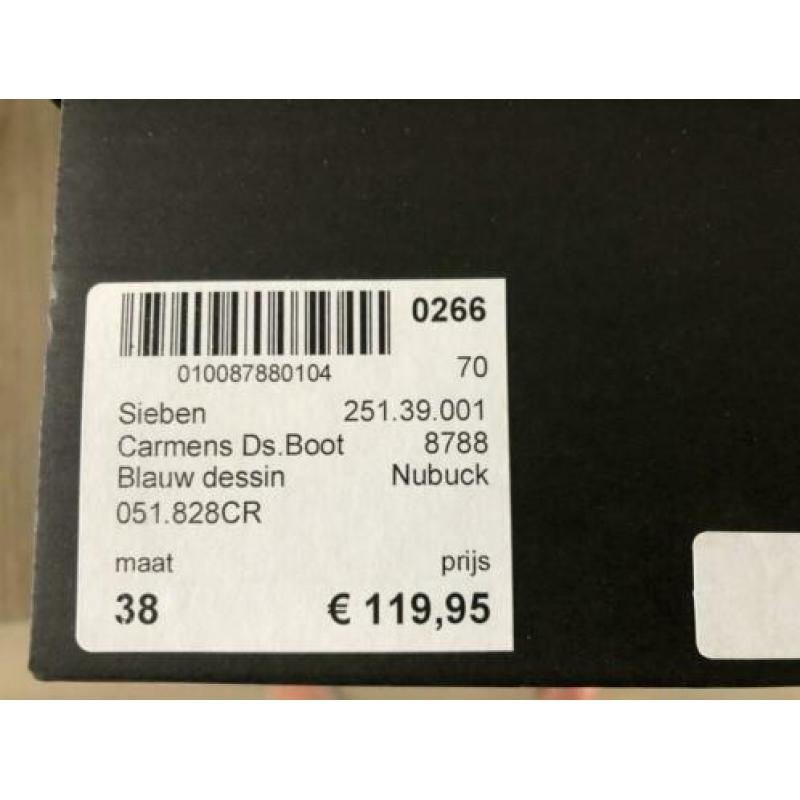 Carmens veter schoen mt 38 blauw.