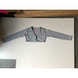 ALS NIEUW bolero vestje grijs, 122 - 128