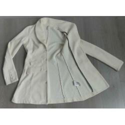 "MET" Licht-Gele, Lange, Katoenen Blazer maat L=M