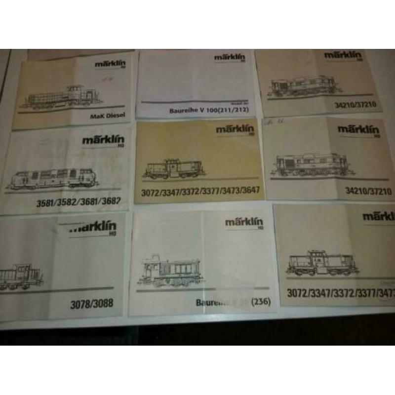Heel veel lok boekjes van märklin 3 euro stuk