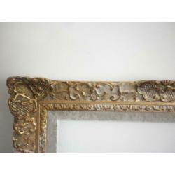 kader in gips - te restaureren 66x55/49x38 cm