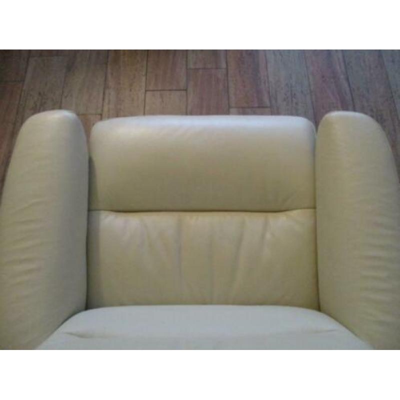 nieuwstaat Stressless Atlantic comfort fauteuil creme leder