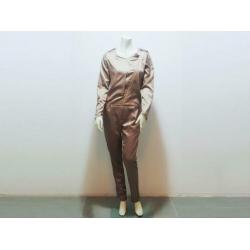 JOSH V Jumpsuit bruin satijn trendy zomer mt. 36 S: 20,-