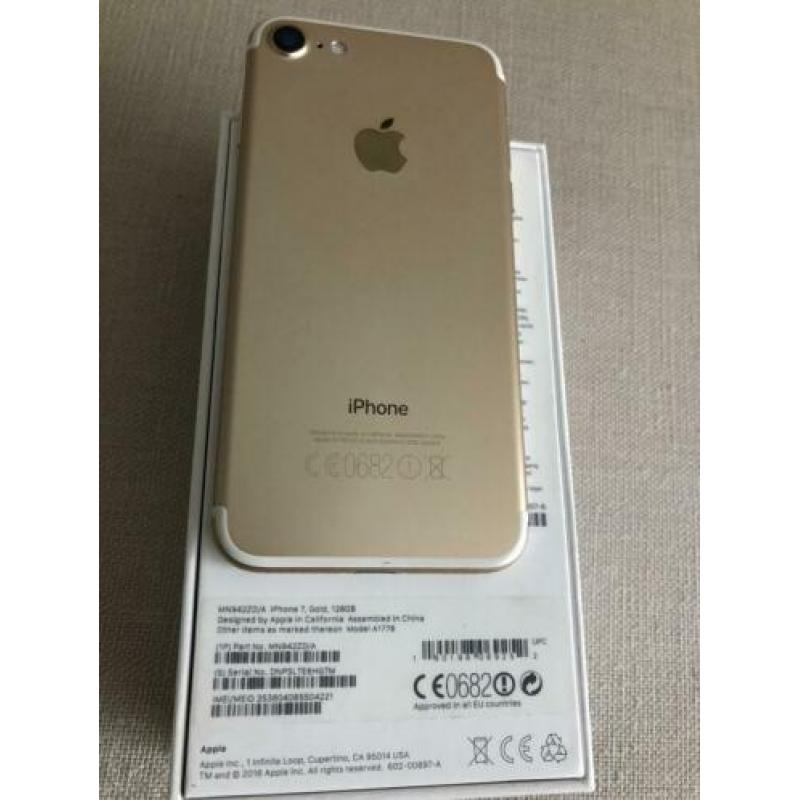 iPhone 7 in doos 128GB Goud