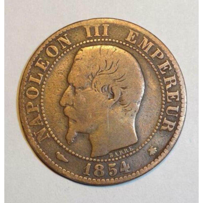 Munten Frankrijk Napoleon III, 1854 - 1856