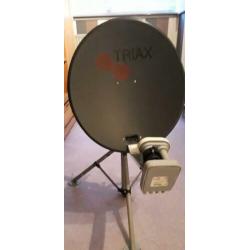 Triax schotel met digitale satalietontvanger