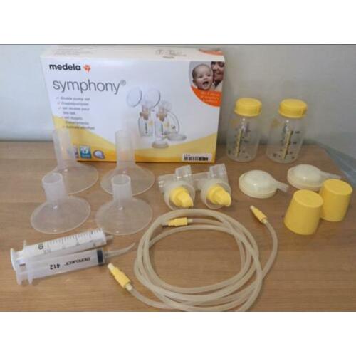 2x gebruikt. Medela Symphony set ziekenhuis kolf incl extra