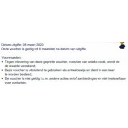2 x Wellness Voucher, geldig t/m 8 september 2020