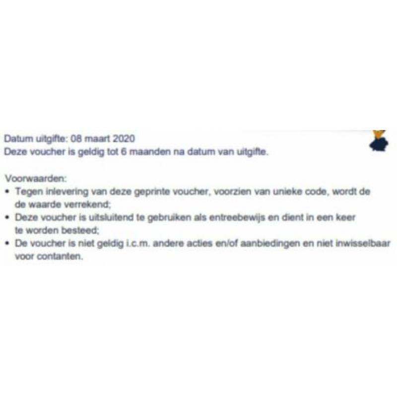 2 x Wellness Voucher, geldig t/m 8 september 2020
