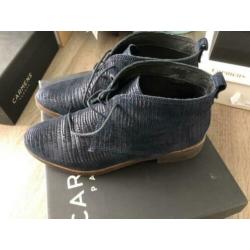 Carmens veter schoen mt 38 blauw.