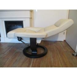 nieuwstaat Stressless Atlantic comfort fauteuil creme leder