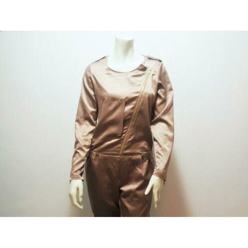 JOSH V Jumpsuit bruin satijn trendy zomer mt. 36 S: 20,-