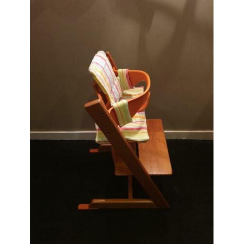 Stokke Tripp Trapp met baby set en kussentjes