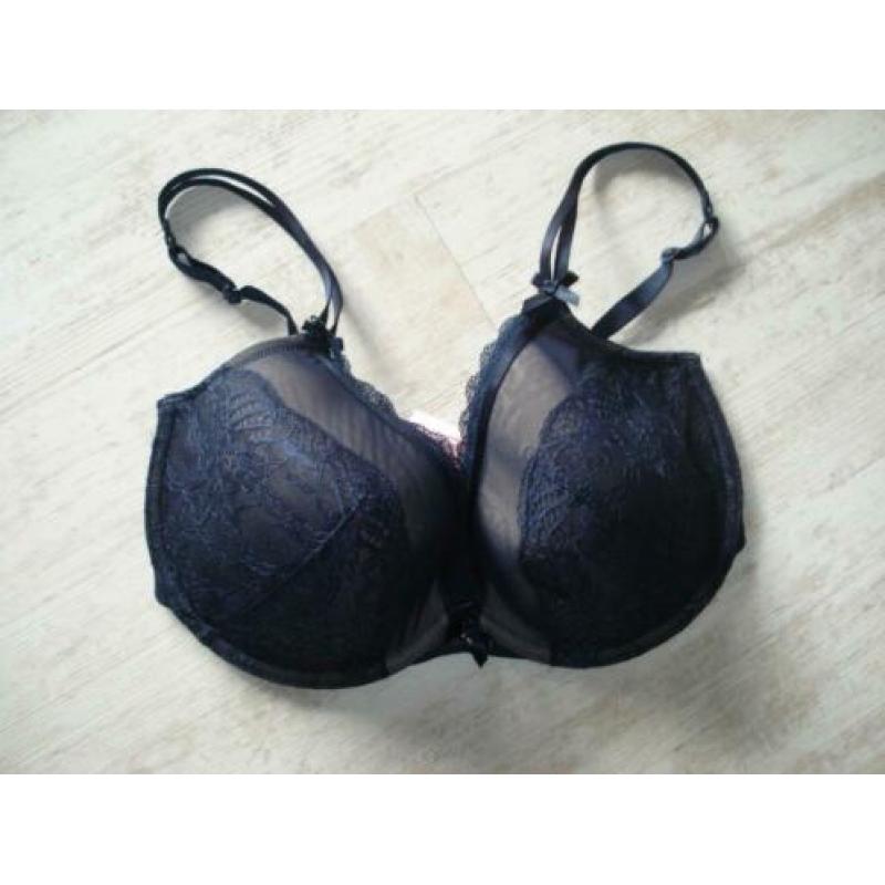 hunkemoller donkerblauwe BH 80 F