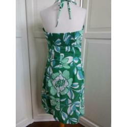 Mini Strand Jurk 36 38 Bauw/ Groen Wit i.z.g.s. ( Jool )