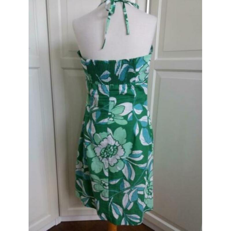 Mini Strand Jurk 36 38 Bauw/ Groen Wit i.z.g.s. ( Jool )