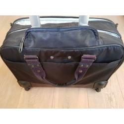 Kipling laptoptas/trolley met 2 wieltjes